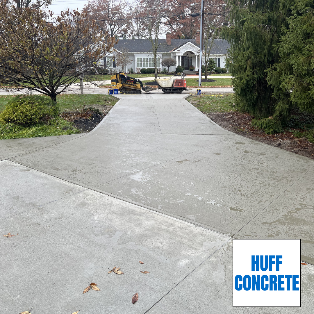 Concrete driveway project in Kenwood