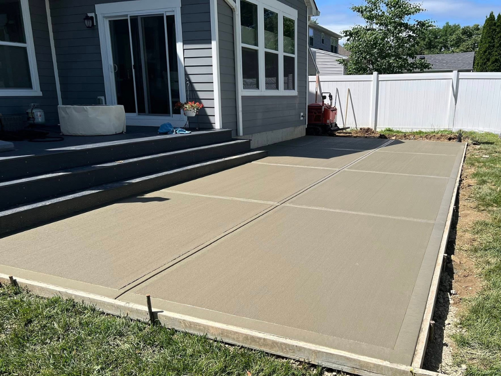 traditional concrete patios and extensions
