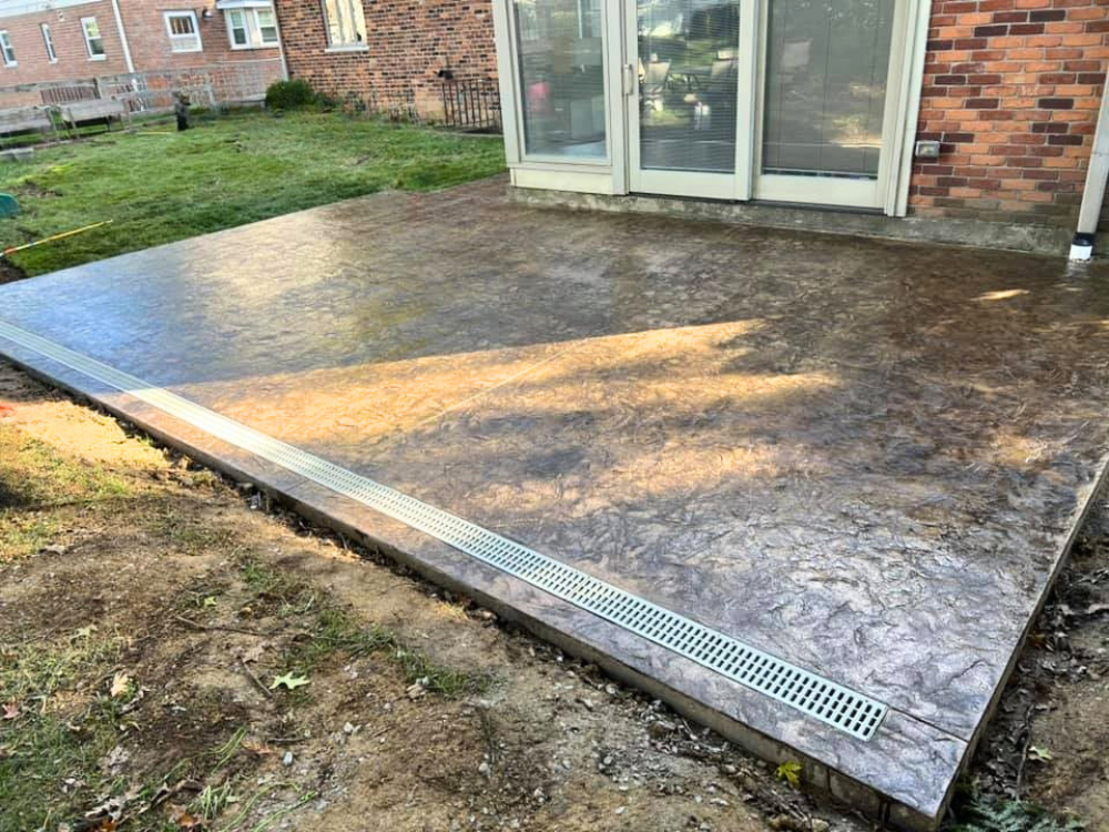 stamped concrete patios and walkways